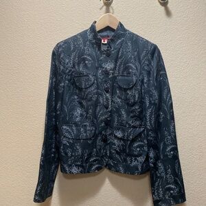Anthropologie Embossed Dinner Jacket - size 10